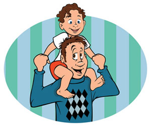 father and son image